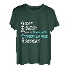 Eat Sleep Drop Loads Repeat, Trucker, Truck Driver, 70er Jahre Rock T-Shirt