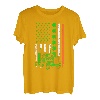 Vintage Trucker St. Patricks Day Irische amerikanische Flagge Geschenk T-Shirt
