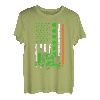 Vintage Trucker St. Patricks Day Irische amerikanische Flagge Geschenk T-Shirt