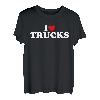 I Love Trucks - Herz T-Shirt