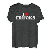 I Love Trucks - Herz T-Shirt
