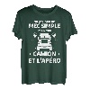 Herren Je suis Un Mec Simple J'aime Mein LKW Und Aperio T-Shirt