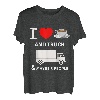 Liebeskaffee und LKW. Ein Geschenk für kaffeeliebende LKW-Fahrer T-Shirt