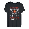 Herren Lustig LKW Fahrer Esse Fleisch Trinke Bier Verbrenne Diesel T-Shirt