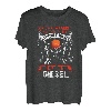 Herren Lustig LKW Fahrer Esse Fleisch Trinke Bier Verbrenne Diesel T-Shirt