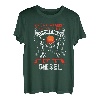 Herren Lustig LKW Fahrer Esse Fleisch Trinke Bier Verbrenne Diesel T-Shirt