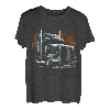 Lkw-Fahrer Amerikanische Flagge Trucker T-Shirt