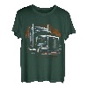 Lkw-Fahrer Amerikanische Flagge Trucker T-Shirt