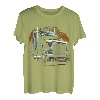 Lkw-Fahrer Amerikanische Flagge Trucker T-Shirt