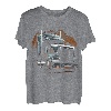 Lkw-Fahrer Amerikanische Flagge Trucker T-Shirt
