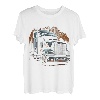 Lkw-Fahrer Amerikanische Flagge Trucker T-Shirt