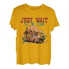 Just Wait In The Truck Zitate Music Truck Drivers & Mountain T-Shirt