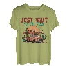 Just Wait In The Truck Zitate Music Truck Drivers & Mountain T-Shirt