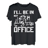 Semi-Fahrer Semi-Lkw-Fahrer Ich werde in meinem Büro-Lkw sein T-Shirt