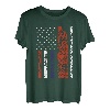 Semi Truck Driver 18 Wheeler Trucker Over the Road US-Flagge T-Shirt