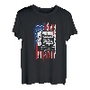 US Amerikanische Flagge Semi Truck Driver 18 Wheeler Trucker USA T-Shirt