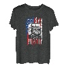 US Amerikanische Flagge Semi Truck Driver 18 Wheeler Trucker USA T-Shirt