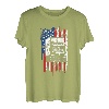 US Amerikanische Flagge Semi Truck Driver 18 Wheeler Trucker USA T-Shirt