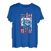 US Amerikanische Flagge Semi Truck Driver 18 Wheeler Trucker USA T-Shirt