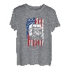 US Amerikanische Flagge Semi Truck Driver 18 Wheeler Trucker USA T-Shirt