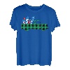 Buffalo Plaid Feuerwerk Truck 4. Juli Amerikanische Flagge Geschenk T-Shirt