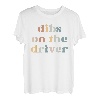 Lkw-Fahrer-Freundin Vintage-Retro-Dibs on the Driver T-Shirt