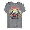 Vintage Retro Sonnenuntergang LKW fahren in den Bergen bei Nacht T-Shirt
