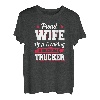 Lkw-Fahrer Trucker-Frau T-Shirt