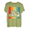Vintage Retro Truck Lastkraftwagen Transporter Fernfahrer T-Shirt