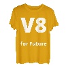 V8 for Future - lustiges Autoliebhaber Hubraum V8 Motor Auto T-Shirt