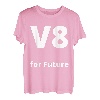 V8 for Future - lustiges Autoliebhaber Hubraum V8 Motor Auto T-Shirt