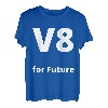 V8 for Future - lustiges Autoliebhaber Hubraum V8 Motor Auto T-Shirt