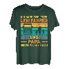 Herren Papa Lkw Fahrer Vatertag Berufsfahrer Vater Fernfahrer Papa T-Shirt