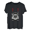 LKW Fahrer Valentinstag LKW mit Herz Auspuffrohr T-Shirt
