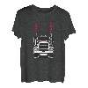 LKW Fahrer Valentinstag LKW mit Herz Auspuffrohr T-Shirt