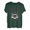 LKW Fahrer Valentinstag LKW mit Herz Auspuffrohr T-Shirt