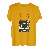 LKW Fahrer Valentinstag LKW mit Herz Auspuffrohr T-Shirt
