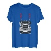 LKW Fahrer Valentinstag LKW mit Herz Auspuffrohr T-Shirt