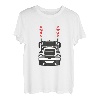 LKW Fahrer Valentinstag LKW mit Herz Auspuffrohr T-Shirt