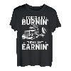 Trucker LKW 18 Räder Autobahn LKW Fahrer CDL Anhänger T-Shirt