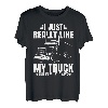 LKW-Fahrer-Design für Herren, Halbanhänger, LKW, Vater, großes Rig T-Shirt