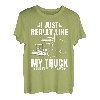 LKW-Fahrer-Design für Herren, Halbanhänger, LKW, Vater, großes Rig T-Shirt