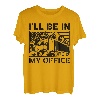 Ich werde in meinem Büro Trucker Lustiger Retro-Diesel-Lkw-Fahrer sein T-Shirt