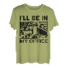 Ich werde in meinem Büro Trucker Lustiger Retro-Diesel-Lkw-Fahrer sein T-Shirt