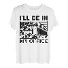 Ich werde in meinem Büro Trucker Lustiger Retro-Diesel-Lkw-Fahrer sein T-Shirt