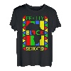 Niedliches hübsches schwarzes und gebildetes schwarzes Monats-Outfit T-Shirt
