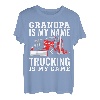 Herren Trucker Grandpa ist mein Name Trucking ist mein Spiel Vatertag T-Shirt