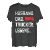 Husband Dad Trucker Legend Transporter Fernfahrer T-Shirt