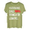 Husband Dad Trucker Legend Transporter Fernfahrer T-Shirt