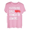 Husband Dad Trucker Legend Transporter Fernfahrer T-Shirt